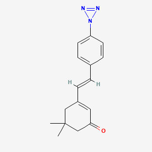 5,5-dimethyl-3-{2-[4-(1H-triaziren-1-yl)phenyl]vinyl}-2-cyclohexen-1-one