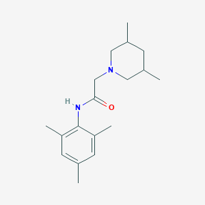 2-(3,5-dimethyl-1-piperidinyl)-N-mesitylacetamide