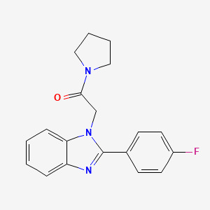 2-(4-fluorophenyl)-1-[2-oxo-2-(1-pyrrolidinyl)ethyl]-1H-benzimidazole