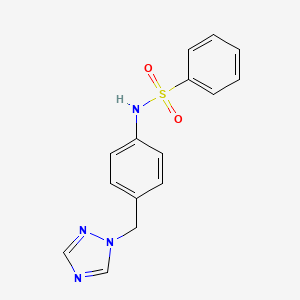 N-[4-(1H-1,2,4-triazol-1-ylmethyl)phenyl]benzenesulfonamide