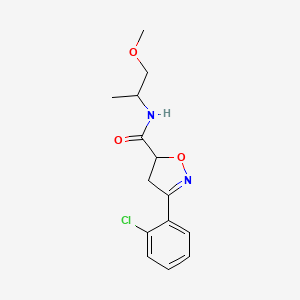 3-(2-chlorophenyl)-N-(2-methoxy-1-methylethyl)-4,5-dihydro-5-isoxazolecarboxamide