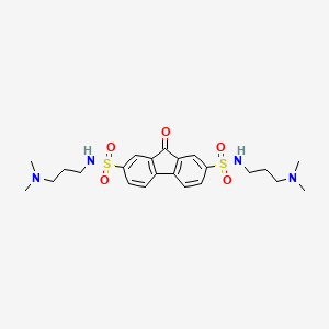 N,N'-bis[3-(dimethylamino)propyl]-9-oxo-9H-fluorene-2,7-disulfonamide