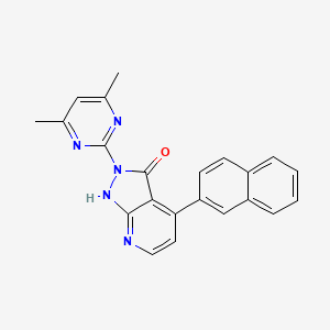 2-(4,6-dimethyl-2-pyrimidinyl)-4-(2-naphthyl)-1,2-dihydro-3H-pyrazolo[3,4-b]pyridin-3-one