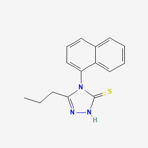 4-(1-naphthyl)-5-propyl-4H-1,2,4-triazole-3-thiol