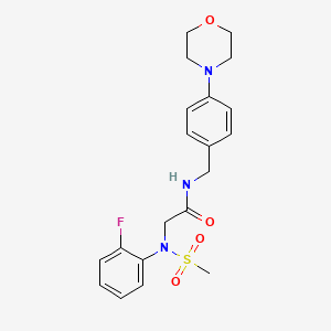 N~2~-(2-fluorophenyl)-N~2~-(methylsulfonyl)-N~1~-[4-(4-morpholinyl)benzyl]glycinamide