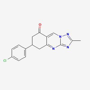 6-(4-chlorophenyl)-2-methyl-6,7-dihydro[1,2,4]triazolo[5,1-b]quinazolin-8(5H)-one