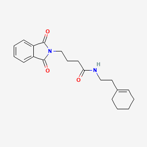 molecular formula C20H24N2O3 B4727532 N-[2-(1-cyclohexen-1-yl)ethyl]-4-(1,3-dioxo-1,3-dihydro-2H-isoindol-2-yl)butanamide 