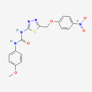 N-(4-methoxyphenyl)-N'-{5-[(4-nitrophenoxy)methyl]-1,3,4-thiadiazol-2-yl}urea