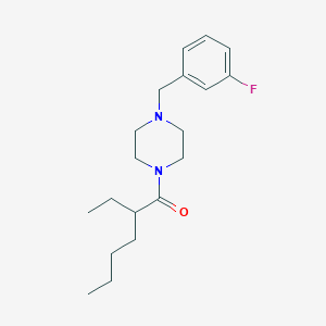 molecular formula C19H29FN2O B4727553 1-(2-ethylhexanoyl)-4-(3-fluorobenzyl)piperazine 