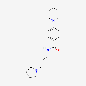 4-(1-piperidinyl)-N-[3-(1-pyrrolidinyl)propyl]benzamide