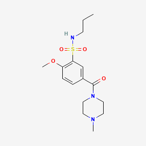 2-methoxy-5-[(4-methyl-1-piperazinyl)carbonyl]-N-propylbenzenesulfonamide