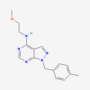 N-(2-methoxyethyl)-1-(4-methylbenzyl)-1H-pyrazolo[3,4-d]pyrimidin-4-amine