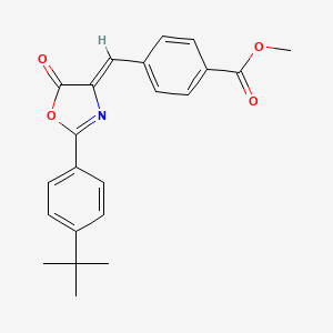 methyl 4-{[2-(4-tert-butylphenyl)-5-oxo-1,3-oxazol-4(5H)-ylidene]methyl}benzoate