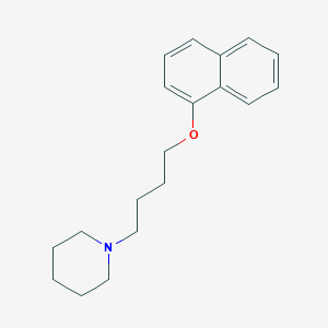 molecular formula C19H25NO B4727669 1-[4-(1-naphthyloxy)butyl]piperidine 