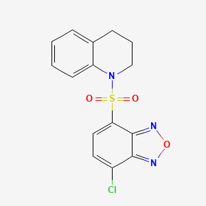 molecular formula C15H12ClN3O3S B4727699 1-[(7-chloro-2,1,3-benzoxadiazol-4-yl)sulfonyl]-1,2,3,4-tetrahydroquinoline 