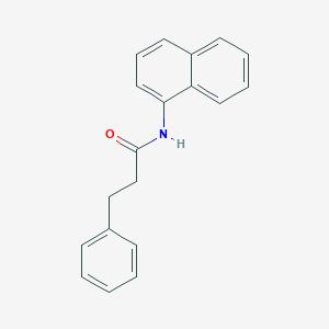 molecular formula C19H17NO B472770 Propanamide, N-(1-naphthyl)-3-phenyl- CAS No. 94256-53-8