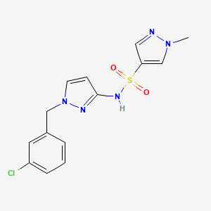 N-[1-(3-chlorobenzyl)-1H-pyrazol-3-yl]-1-methyl-1H-pyrazole-4-sulfonamide