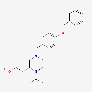 2-{4-[4-(benzyloxy)benzyl]-1-isopropyl-2-piperazinyl}ethanol