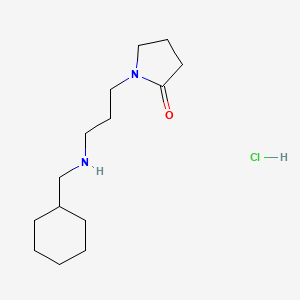 1-{3-[(cyclohexylmethyl)amino]propyl}-2-pyrrolidinone hydrochloride