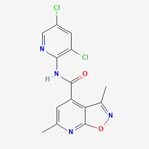 N-(3,5-dichloro-2-pyridinyl)-3,6-dimethylisoxazolo[5,4-b]pyridine-4-carboxamide