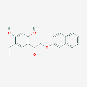 molecular formula C20H18O4 B4727890 1-(5-ethyl-2,4-dihydroxyphenyl)-2-(2-naphthyloxy)ethanone 