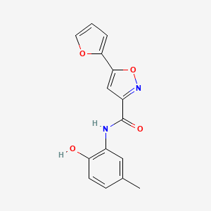 5-(2-furyl)-N-(2-hydroxy-5-methylphenyl)-3-isoxazolecarboxamide