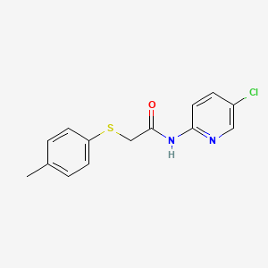 N-(5-chloro-2-pyridinyl)-2-[(4-methylphenyl)thio]acetamide