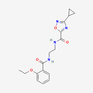 3-cyclopropyl-N-{2-[(2-ethoxybenzoyl)amino]ethyl}-1,2,4-oxadiazole-5-carboxamide