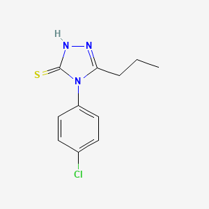 4-(4-chlorophenyl)-5-propyl-4H-1,2,4-triazole-3-thiol