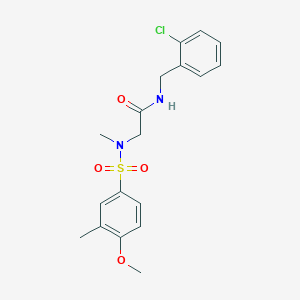 N~1~-(2-chlorobenzyl)-N~2~-[(4-methoxy-3-methylphenyl)sulfonyl]-N~2~-methylglycinamide