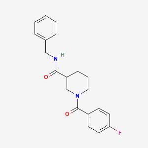 N-benzyl-1-(4-fluorobenzoyl)-3-piperidinecarboxamide