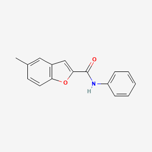 molecular formula C16H13NO2 B4728065 5-methyl-N-phenyl-1-benzofuran-2-carboxamide 