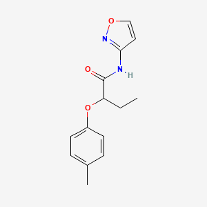 molecular formula C14H16N2O3 B4728085 N-3-isoxazolyl-2-(4-methylphenoxy)butanamide 