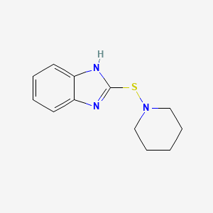 molecular formula C12H15N3S B4728092 2-(1-piperidinylthio)-1H-benzimidazole CAS No. 25369-84-0