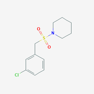 molecular formula C12H16ClNO2S B4728103 1-[(3-chlorobenzyl)sulfonyl]piperidine 