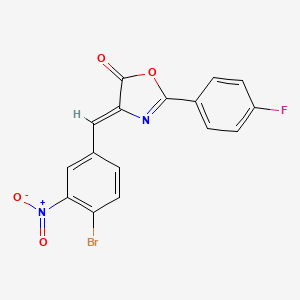 4-(4-bromo-3-nitrobenzylidene)-2-(4-fluorophenyl)-1,3-oxazol-5(4H)-one