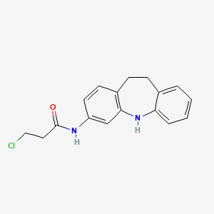 3-chloro-N-(10,11-dihydro-5H-dibenzo[b,f]azepin-3-yl)propanamide