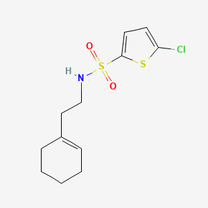 molecular formula C12H16ClNO2S2 B4728164 5-chloro-N-[2-(1-cyclohexen-1-yl)ethyl]-2-thiophenesulfonamide 