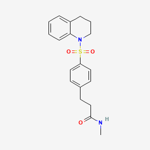 3-[4-(3,4-dihydro-1(2H)-quinolinylsulfonyl)phenyl]-N-methylpropanamide