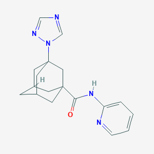 N-2-pyridinyl-3-(1H-1,2,4-triazol-1-yl)-1-adamantanecarboxamide