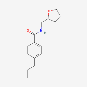 4-propyl-N-(tetrahydro-2-furanylmethyl)benzamide