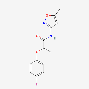 2-(4-fluorophenoxy)-N-(5-methyl-3-isoxazolyl)propanamide