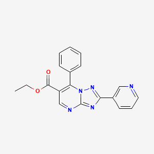 ethyl 7-phenyl-2-(3-pyridinyl)[1,2,4]triazolo[1,5-a]pyrimidine-6-carboxylate