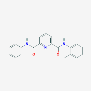molecular formula C21H19N3O2 B472827 N~2~,N~6~-双(2-甲基苯基)-2,6-吡啶二甲酰胺 CAS No. 335215-65-1