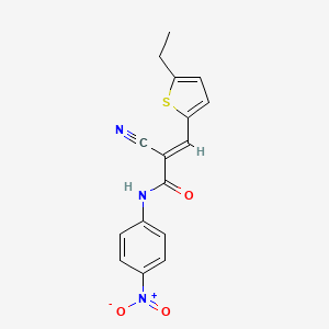 2-cyano-3-(5-ethyl-2-thienyl)-N-(4-nitrophenyl)acrylamide