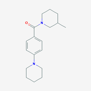 3-methyl-1-[4-(1-piperidinyl)benzoyl]piperidine