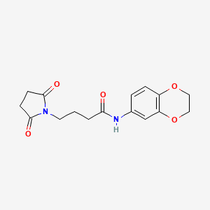 N-(2,3-dihydro-1,4-benzodioxin-6-yl)-4-(2,5-dioxopyrrolidin-1-yl)butanamide