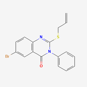 molecular formula C17H13BrN2OS B4728368 2-(allylthio)-6-bromo-3-phenyl-4(3H)-quinazolinone 