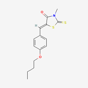 5-(4-butoxybenzylidene)-3-methyl-2-thioxo-1,3-thiazolidin-4-one