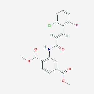 dimethyl 2-{[3-(2-chloro-6-fluorophenyl)acryloyl]amino}terephthalate